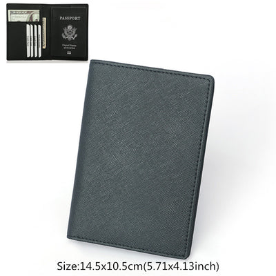 Cartera Pasaporte de Cuero Genuino con Compartimento para Documentos de Viaje - Image 8