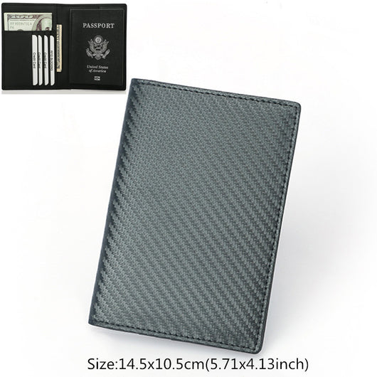 Cartera Pasaporte de Cuero Genuino con Compartimento para Documentos de Viaje - Image 6