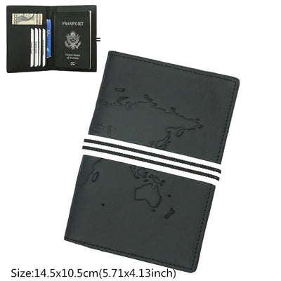 Cartera Pasaporte de Cuero Genuino con Compartimento para Documentos de Viaje - Image 5