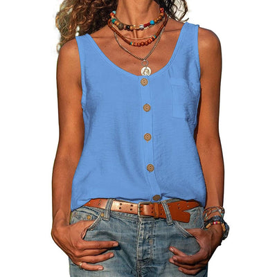 Chaleco Mujer Cuello V Botones Bolsillos - Diseño Versátil - Image 12
