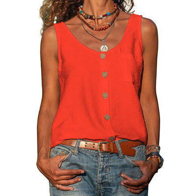 Chaleco Mujer Cuello V Botones Bolsillos - Diseño Versátil - Image 5