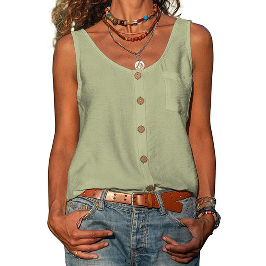 Chaleco Mujer Cuello V Botones Bolsillos - Diseño Versátil - Image 8