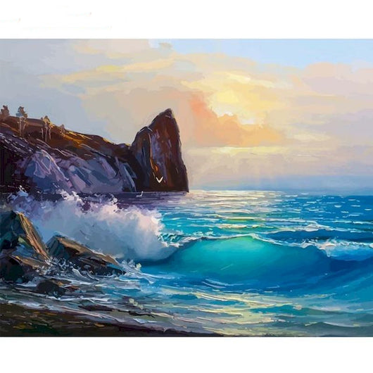 Cuadro de Combinación de Pintura al Óleo Digital - Personalización de Fotos (Paisaje, Personaje, Animal y Flores)