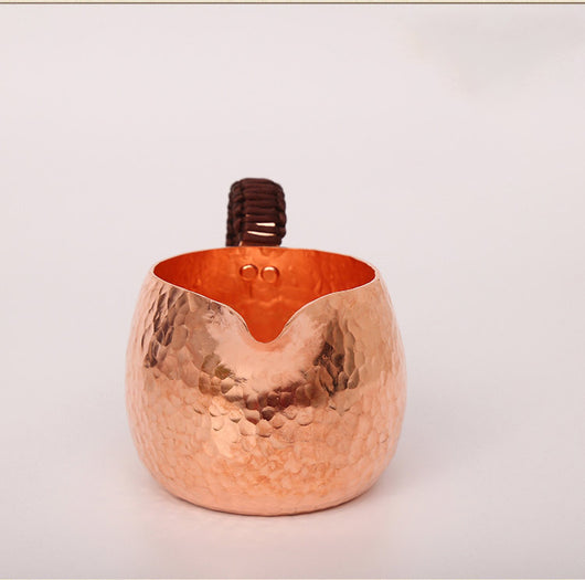 Divisor de Té de Cobre con Asa Lateral Antiescaldaduras para Juego Kung Fu