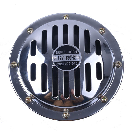Claxon Eléctrico 12V Cromado Impermeable para Auto y Moto con Cubierta Protectora - Image 3
