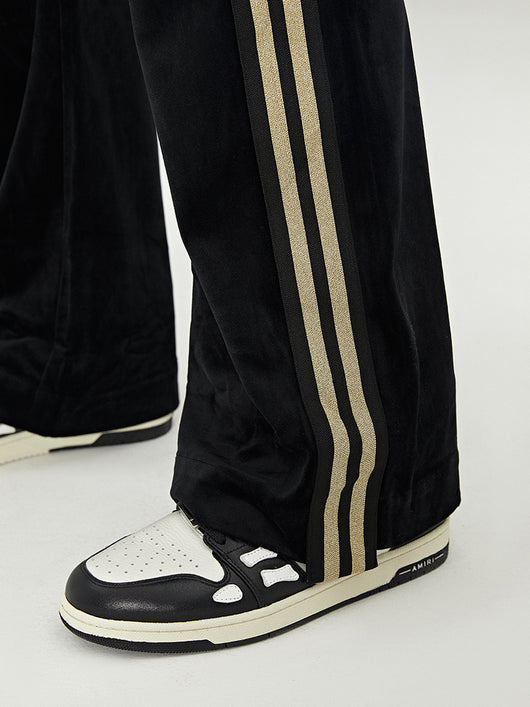 Pantalones de Terciopelo con Rayas Laterales y Cinta Dorada - Image 13