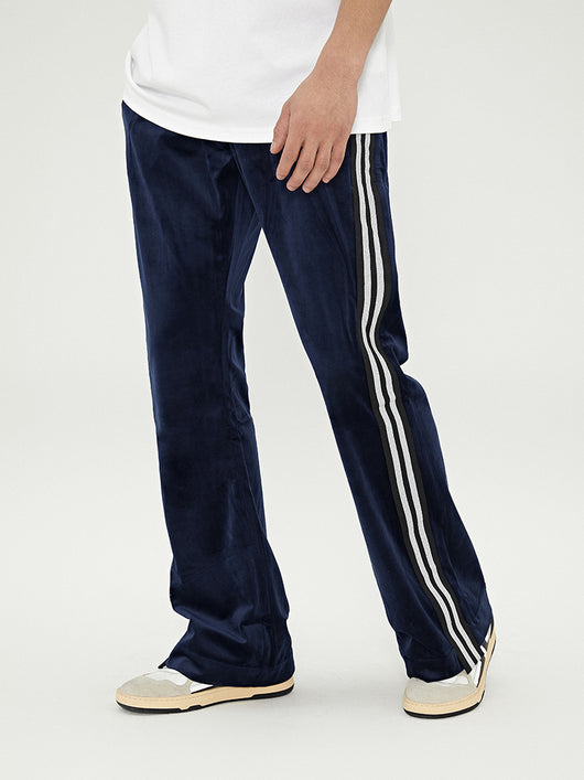 Pantalones de Terciopelo con Rayas Laterales y Cinta Dorada - Image 10