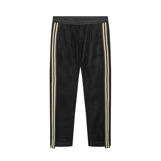 Pantalones de Terciopelo con Rayas Laterales y Cinta Dorada - Image 2