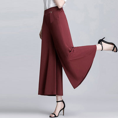 Pantalones Culotte Anchos y Ligeros Largo Tobillo - Image 4