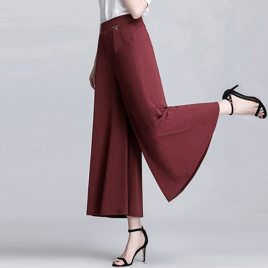 Pantalones Culotte Anchos y Ligeros Largo Tobillo - Image 4
