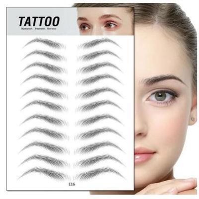Pegatinas de Cejas 3D - Tatuaje Semipermanente Natural para Hombre y Mujer - Image 3