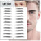 Pegatinas de Cejas 3D - Tatuaje Semipermanente Natural para Hombre y Mujer