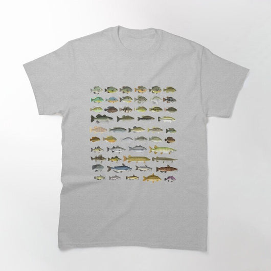 Playera Escuela de Peces de Agua Dulce para Hombre - Image 9