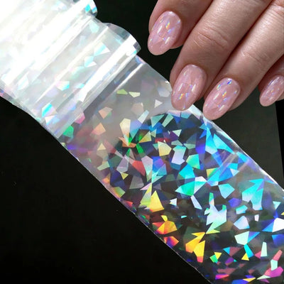 Calcomanías de Uñas Cielo Estrellado Transparente con Efecto Fuegos Artificiales - Image 9