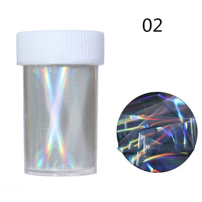 Calcomanías de Uñas Cielo Estrellado Transparente con Efecto Fuegos Artificiales - Image 3