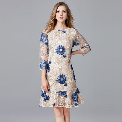 Vestido de Noche Talla Grande Fairy Reduction - Elegancia y Comodidad - Image 4