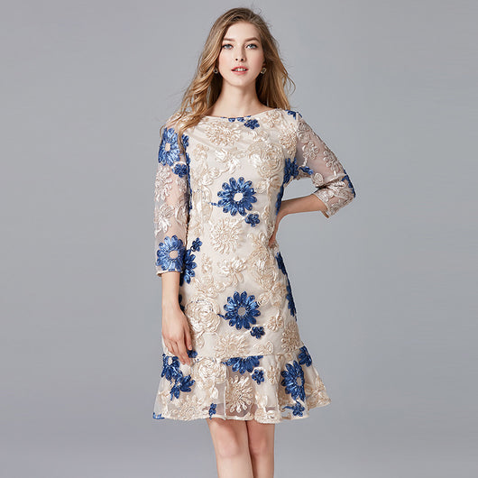 Vestido de Noche Talla Grande Fairy Reduction - Elegancia y Comodidad - Image 4
