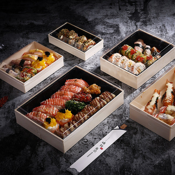 Caja Desechable Premium para Sushi al Horno