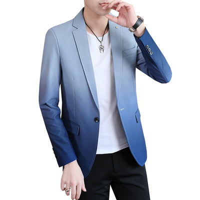 Blazer Slim Fit Coreano Casual Moderno para Hombre - Image 9