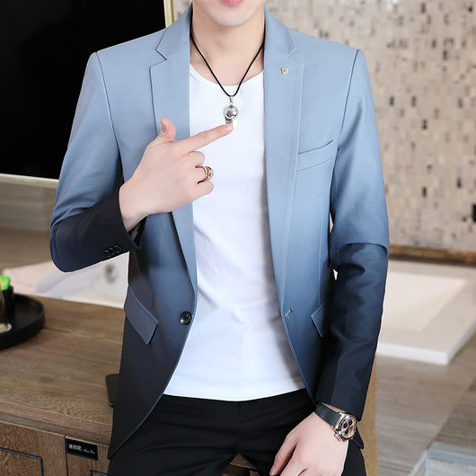 Blazer Slim Fit Coreano Casual Moderno para Hombre - Image 8