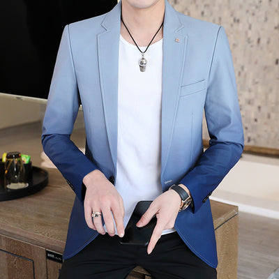 Blazer Slim Fit Coreano Casual Moderno para Hombre