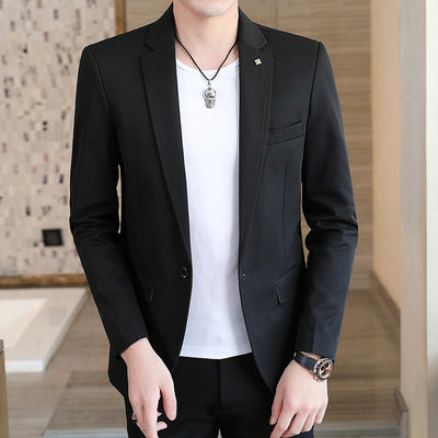 Blazer Slim Fit Coreano Casual Moderno para Hombre - Image 5