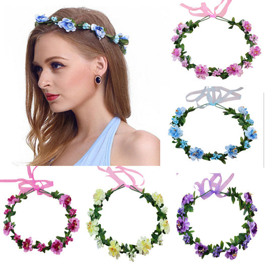 Diadema Floral Mori Girl Hecha a Mano con Accesorios para el Cabello - Image 14