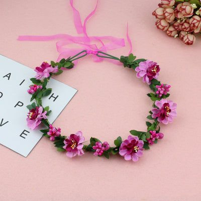 Diadema Floral Mori Girl Hecha a Mano con Accesorios para el Cabello - Image 10