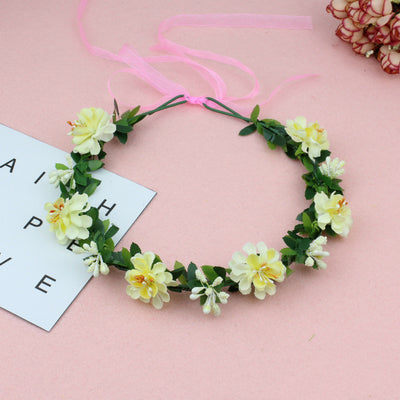 Diadema Floral Mori Girl Hecha a Mano con Accesorios para el Cabello - Image 17