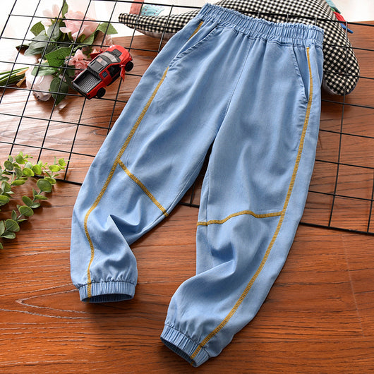 Pantalones Jeans Frescos para Niños - Tencel Algodón Puro, Protección Antimosquitos - Image 7