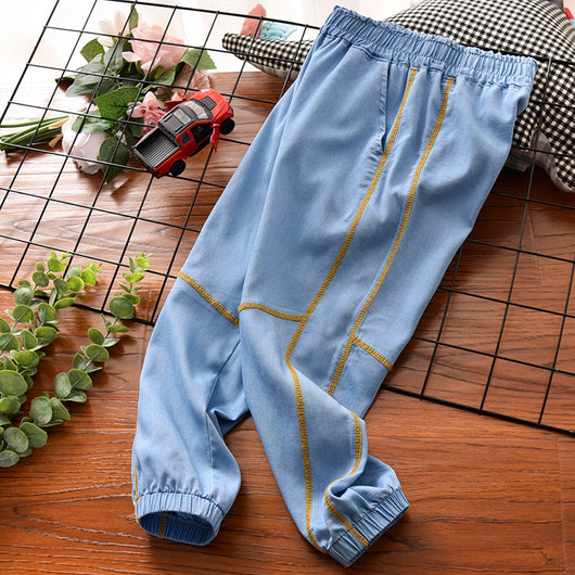 Pantalones Jeans Frescos para Niños - Tencel Algodón Puro, Protección Antimosquitos - Image 9