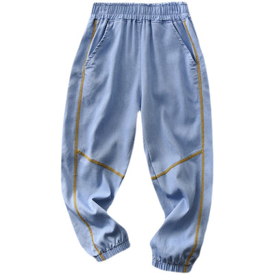 Pantalones Jeans Frescos para Niños - Tencel Algodón Puro, Protección Antimosquitos - Image 2