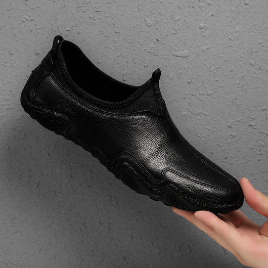 Zapatos Casuales de Cuero para Hombre - Mocasines Piel Gamuza Talla Grande - Image 4