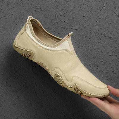 Zapatos Casuales de Cuero para Hombre - Mocasines Piel Gamuza Talla Grande