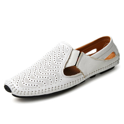 Sandalias de Cuero Genuino con Diseño Calado - Image 7