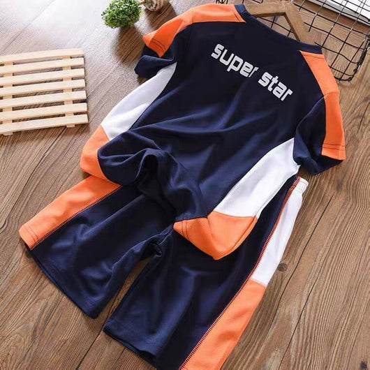Conjunto Deportivo Infantil de Dos Piezas Estilo Vaquero Secado Rápido - Image 7