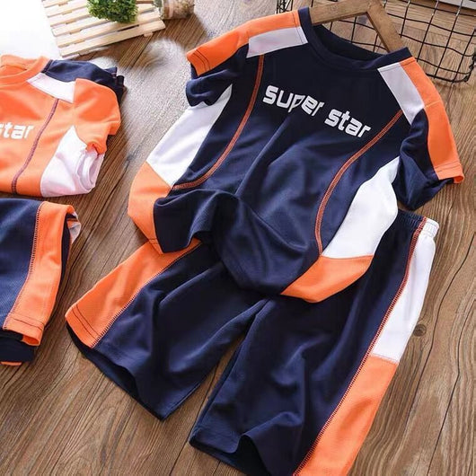 Conjunto Deportivo Infantil de Dos Piezas Estilo Vaquero Secado Rápido - Image 10