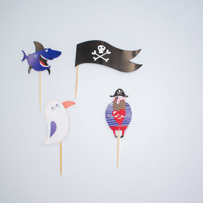 Kit Completo de Decoración Desechable Temática Pirata - Image 12