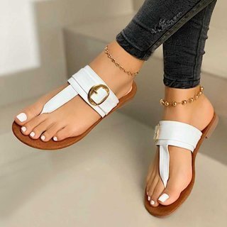 Sandalias y Pantuflas Planas Trendy Talla Grande - Estilo Europeo y Americano - Image 6