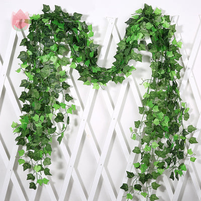 Guirnalda de Hojas Verdes de Seda Artificial para Decoración DIY - Image 17