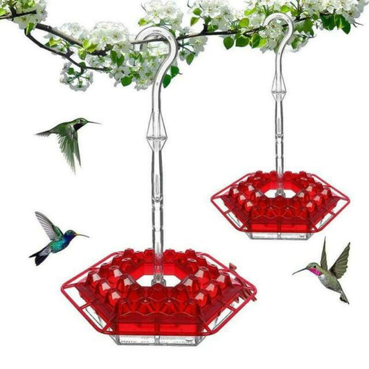 Comedero Hexagonal para Pájaros Silvestres con Diseño Floral - Image 2