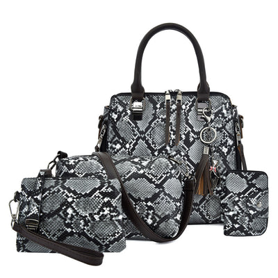 Bolso de Hombro Patrón Serpiente - Cartera Diagonal Versátil - Image 9