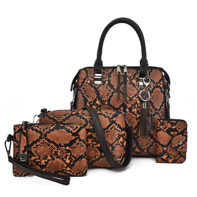 Bolso de Hombro Patrón Serpiente - Cartera Diagonal Versátil - Image 6
