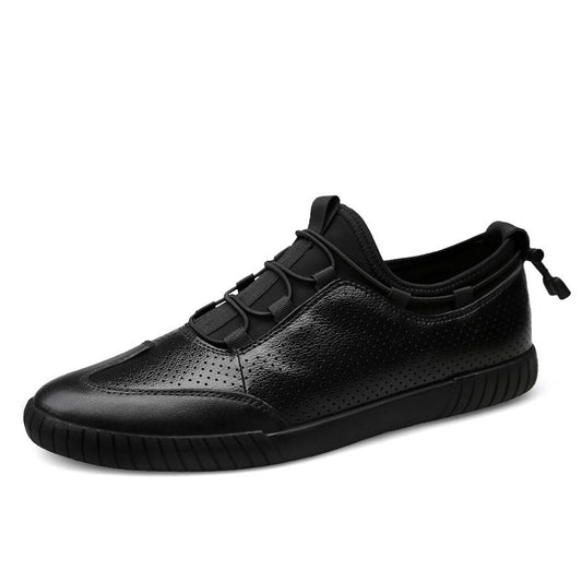 Zapatos Casuales de Cuero para Hombre Talla Grande, Estilo Británico Transpirable