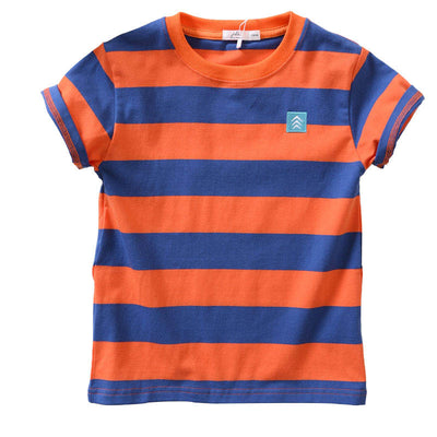 Camiseta Infantil de Verano Estilo Coreano, Manga Corta a Rayas en Algodón Suave y Cómoda - Image 14