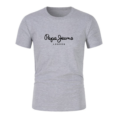 Camiseta Estampada de Manga Corta Unisex para Verano