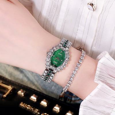 Reloj Cuadrado de Diamantes para Mujer con Pulsera Brillante Cielo Estrellado - Image 4