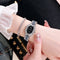 Reloj Cuadrado de Diamantes para Mujer con Pulsera Brillante Cielo Estrellado