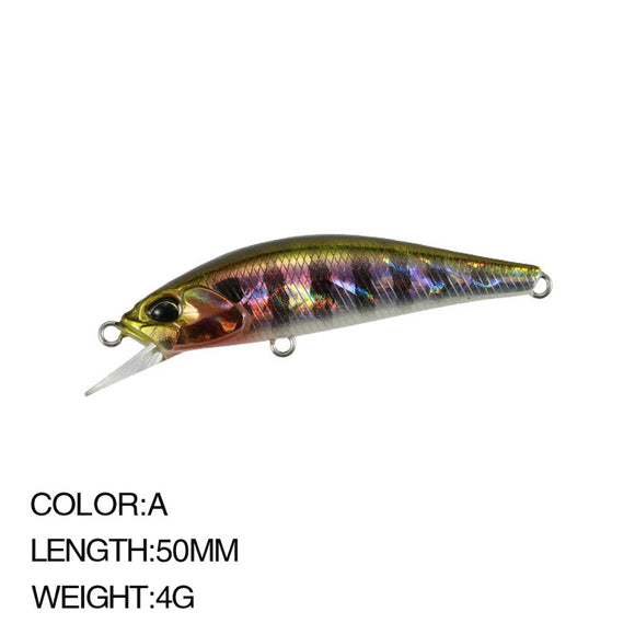 Carnada Micro Partículas 50mm 4.5g para Lubina de Agua Dulce - Atrayente Rojo Intenso