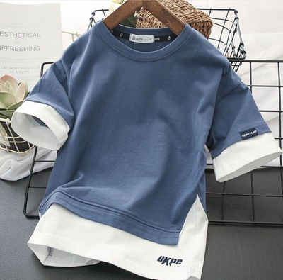 Blusa Falsa de Dos Piezas Tendencia